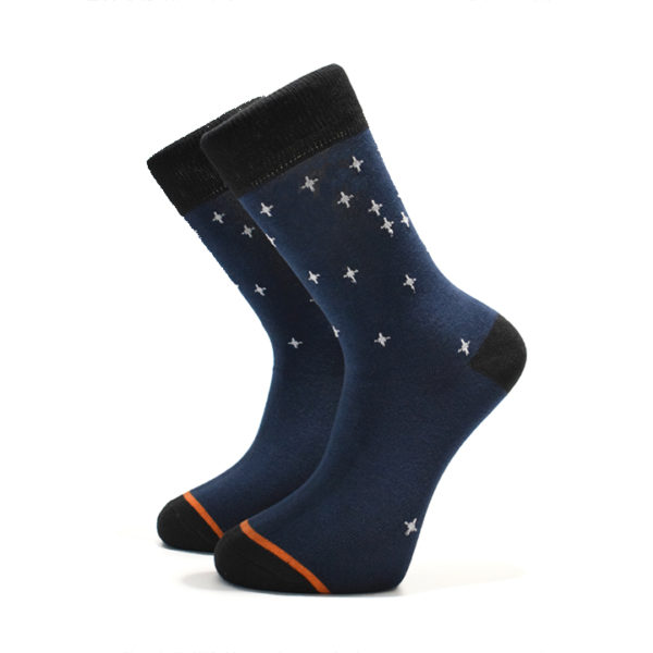 Tmavě modré ponožky s hvězdičkami